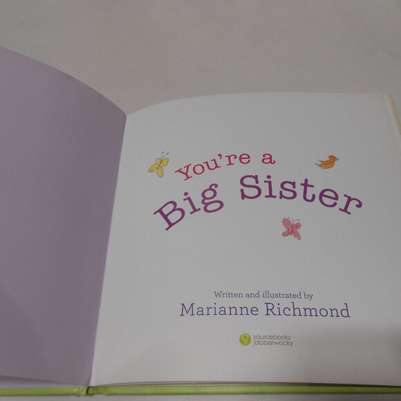 NEW HC BOOK: You're a Big Sister by Marianne Richmond HC 📘🎁 👸 - Picture 5 of 9